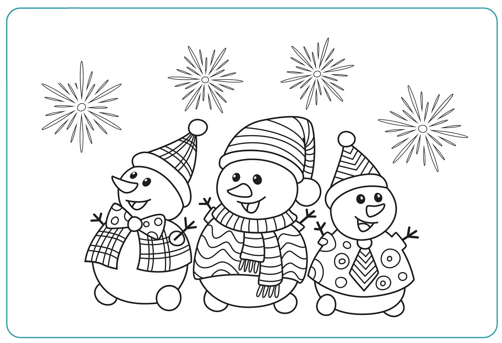 dibujos-navidad-para-colorear-dificiles | Educación para Niños