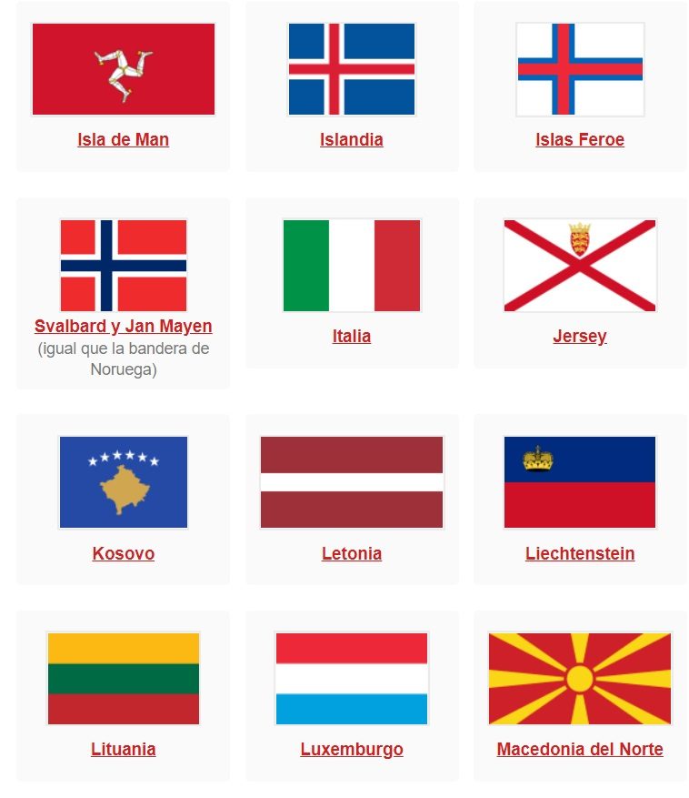 Banderas del mundo: todos los paises con nombre | Educación para Niños