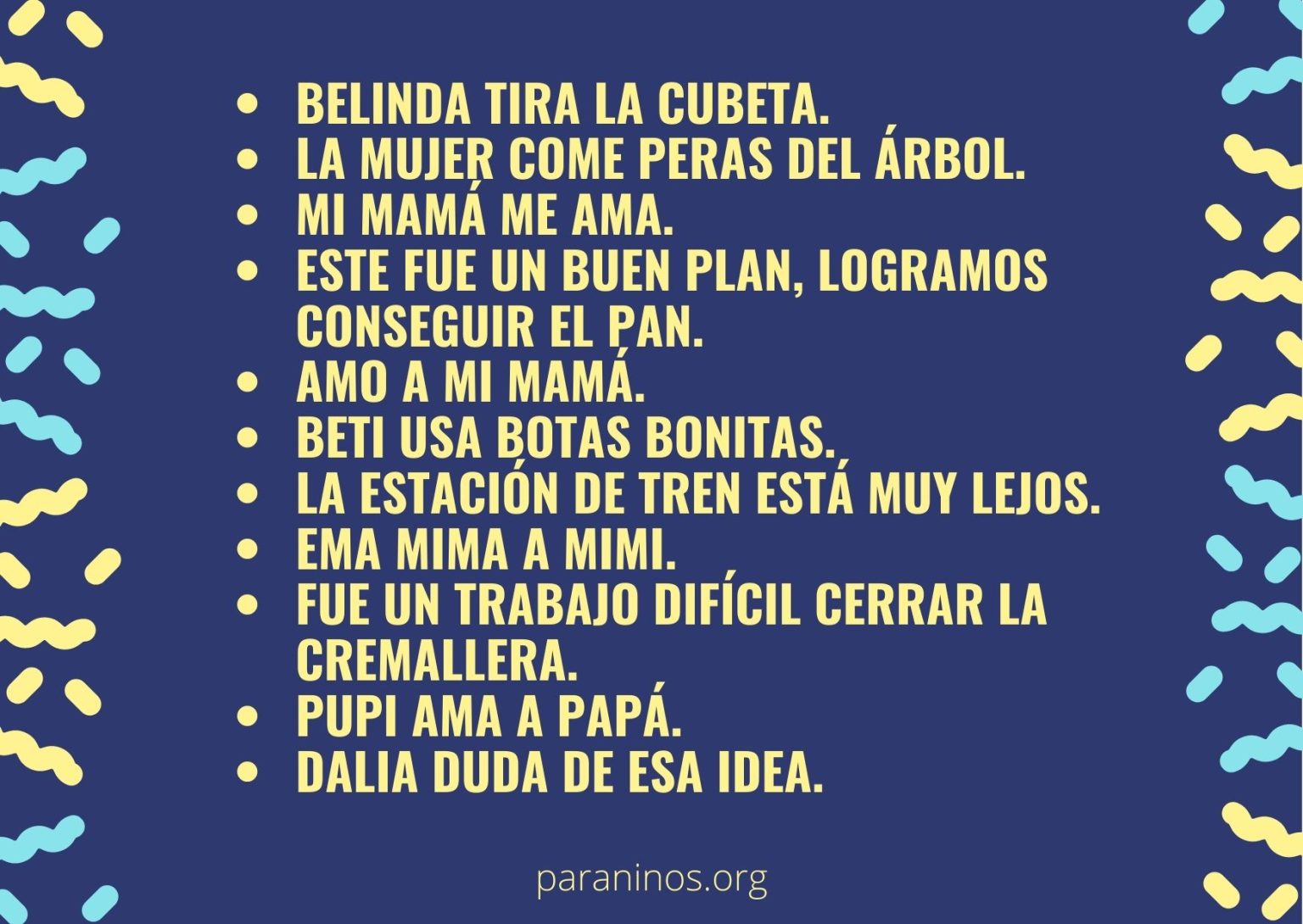 Dictado De Oraciones Para Niños De Segundo De Primaria