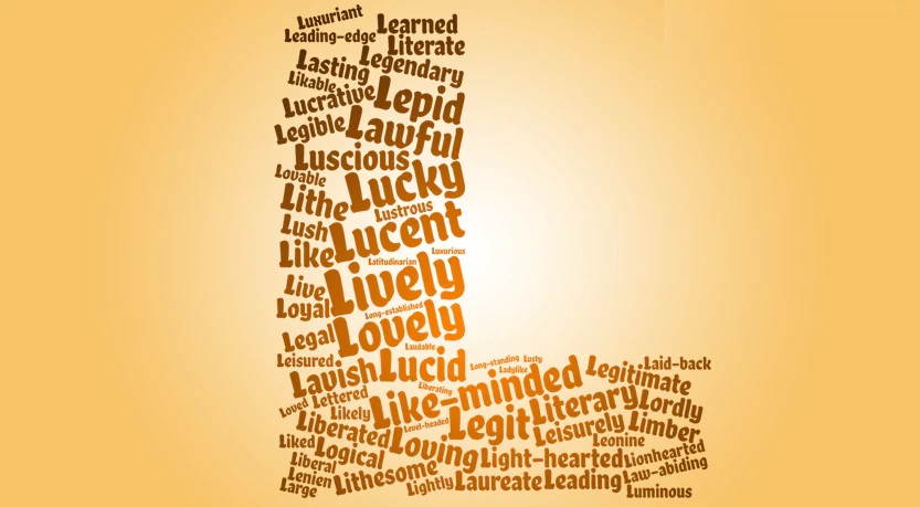 Positive adjectives that start with l word cloud Educaci n Para Ni os