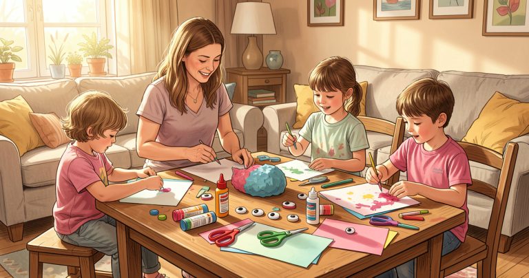 40 manualidades para niños fáciles y divertidas: clasificadas por edad, material y estación del año