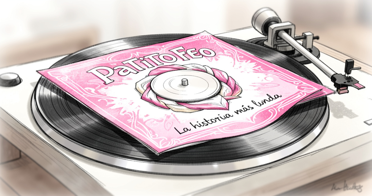 Disco compacto del álbum Patito Feo La historia más linda sobre un tocadiscos