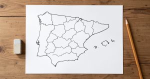 Mapa mudo de provincias de España en PDF gratis (2026)