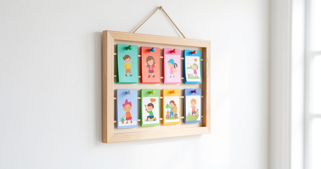 Tablero de rutinas infantil: DIY magnético paso a paso